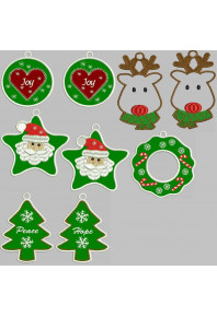 Set001 - Stuffed Christmas ornaments set