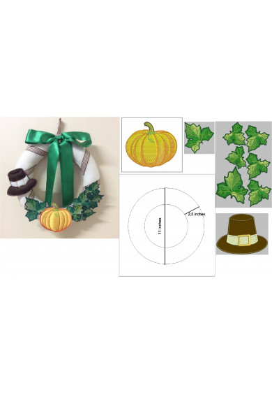 Set007 - Thanksgiving and Autumn wreath