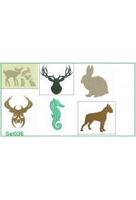 Set036 - Animals Silhouettes