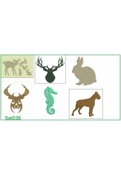 Set036 - Animals Silhouettes